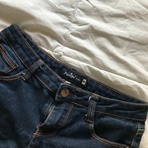 papaya denim shorts☀️